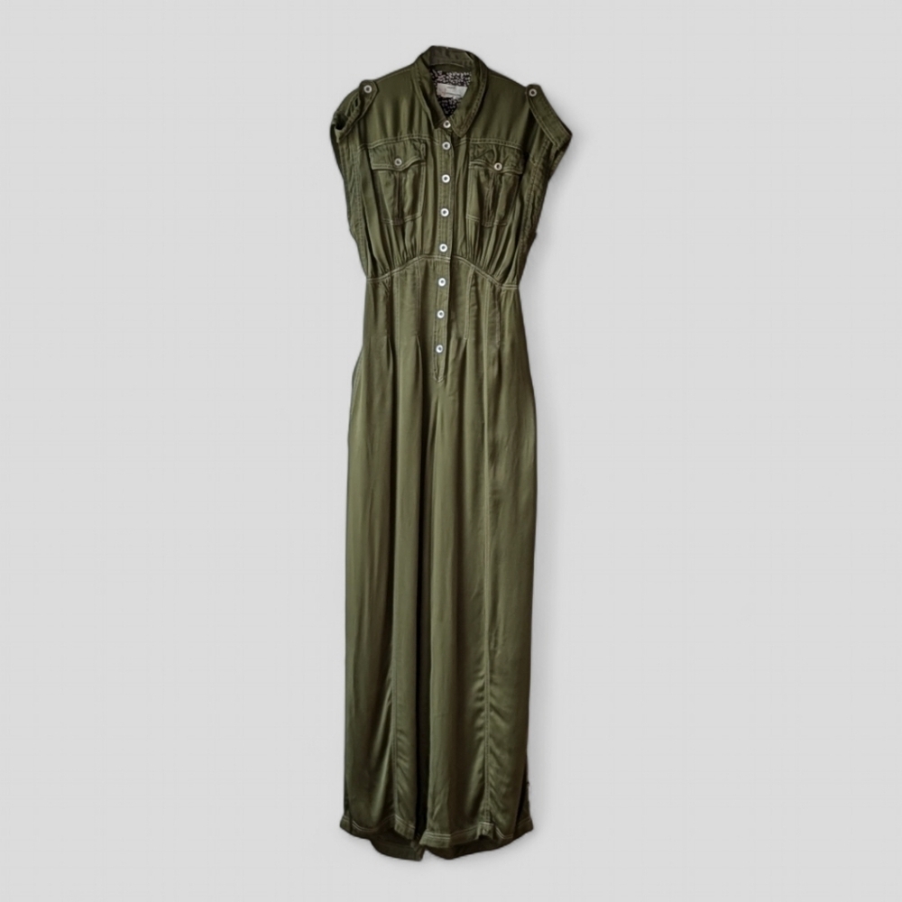 Anthropologie Olive Green Jumpsuit - Picture 6 of 14